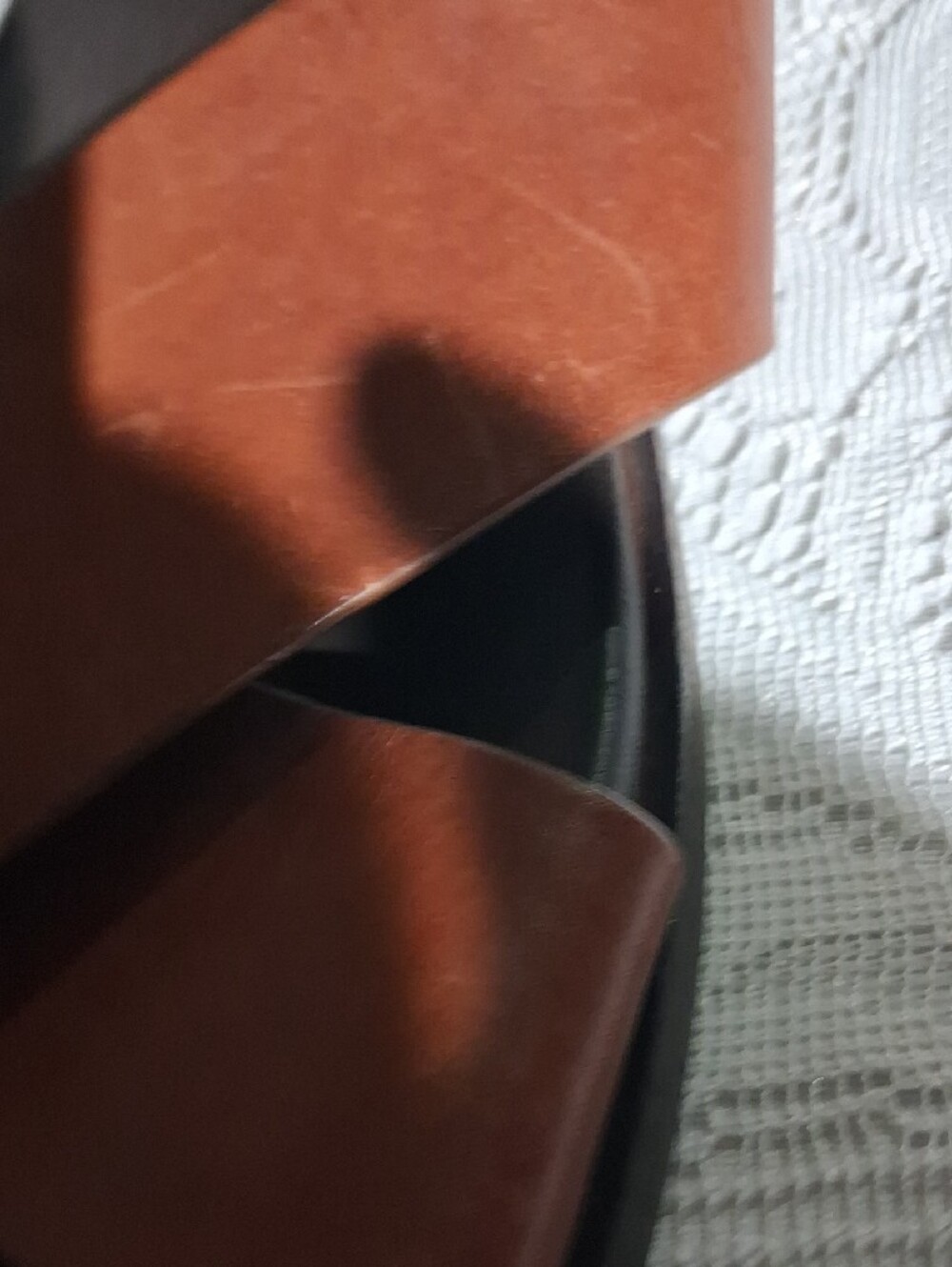 Cole Haan Brown Leather Crisscross Slide Sandals - Picture 8 of 8